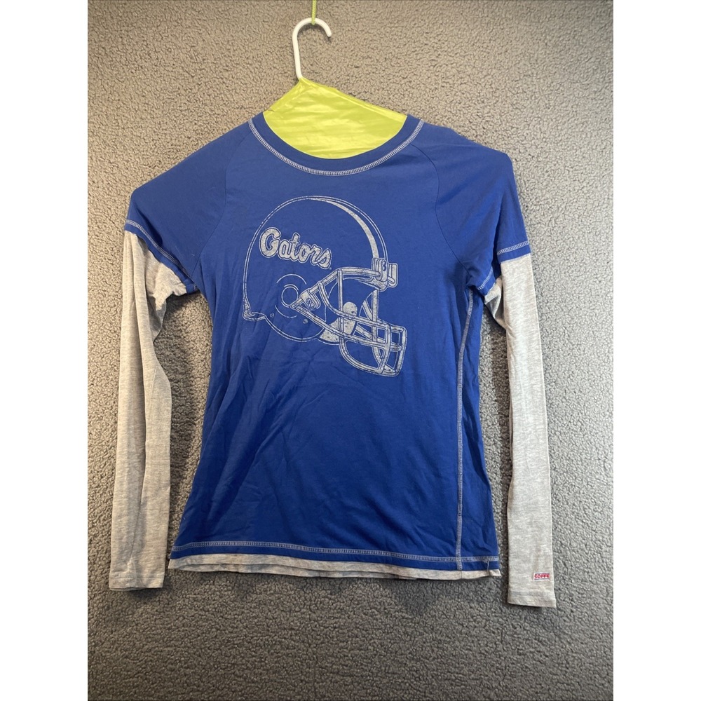 Soffe Florida Gators ‎ T Shirt Womens Size XL blue and gray Casual Football
